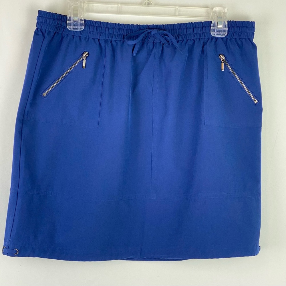 Peck & Peck Navy Blue Mini-Skirt. Size PL